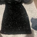 DO+BE  Women's sequin mini Dress Black Size S Photo 5
