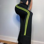 I am gia I.AM.GIA. Womens size Small Astrid High Waist Flare Striped Pants Stretch Flaw Photo 2