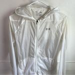 Under Armour White Transparent Hooded Windbreaker Photo 6