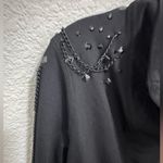 BodyRock Sport Gaga Black Crop Moto Studs and Chains Athletic Jacket Size XS Photo 5