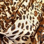 Leopard Print Infinity Scarf Lightweight Fashion Accessory Wrap Casual Soft Brown Photo 2