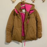 Anthropologie Avec Les Filles Tan Hooded Puffer Coat size Medium Photo 4