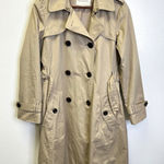 Banana Republic Double Breasted Belted Trench Coat Khaki Size LP Photo 0