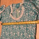 Escapada  Montreux beaded tunic 3/4 bell sleeves NWT size XL blouse aqua teal Photo 8