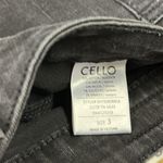 Cello Black High Waist Rise Flared Leg Raw Hem Frayed Jeans Juniors 3 Photo 7