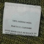 Eileen Fisher 100% Merino Wool Olive Green Open Cardigan Size XS Photo 3