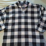 STEFANO BASICS (Size 12/14w) WOMEN’S FLEECE BLACK & WHITE 1/4 ZIP PULLOV… Photo 0