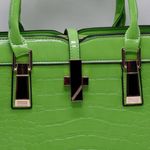 Hernan Bag Collection Women's Shoulder Bag Handbag Purse Croc Embossed Purse Green Photo 13