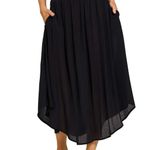Zenana Outfitters Woven Crinkle Smocked Waist Maxi Skirt W Pockets Photo 1