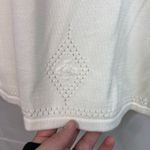 EUC Vintage Tailor B. Moss Clothing Company women’s cream knit embroidered top L White Size L Photo 4
