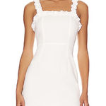 superdown  Arabella White Ruffle Detailed Mini Dress Photo 0