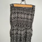 American Rag  Strapless Jumpsuit Black White Geo Photo 11