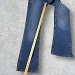 Vtg Y2K Ecko Red Deadstock Low‎ Rise Flare Jeans Angel Wings Embroidered Sz 7 Blue Photo 6