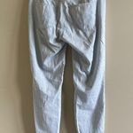 Ann Taylor THE SKINNY ANKLE MODERN FIT PINSTRIPE PANTS SIZE 2 WHITE BLUE STRIPED Photo 4