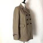Calvin Klein  Coat Women Size 6 Brown Wool Blend Double‎ Breasted Peacoat Photo 4