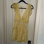 Lavender Brown  Sunset Romper in Yellow Photo 1