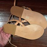 Ancient Greek Sandals Estia Natural Leather Ankle Strap Wrap Sandals Size 9 Photo 5