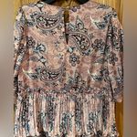 MELLODAY Layered Tiered Ruffle Chiffon Pink Paisley Lined Mini Dress Size XS Photo 9