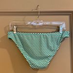 BP  Teal White Geometric Zig Zag Bikini Bottom Size Large Photo 3