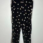 Soma Pajamas Set Women's Size XXL and Large Polka Dots Button Down Pants PJs Black Photo 5