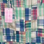 Cape Madras Cotton Plaid Patchwork Skort Preppy Golf NWT Size 2 Blue Photo 2