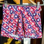 Adidas  Womens Tech fit  3” Inseam Pink Purple Spellout Shorts Size Small Photo 0