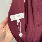 WAYF  Maroon Bridesmaid Maxi Wrap V-Neck Dress Size Small Photo 4