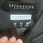 Liverpool Charcoal Gray Tweed Pencil Stretch Skirt Photo 3