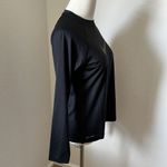 Nike Women's UPF 40+ Long Sleeve Standard Swim Shirt Dri-Fit NESSA421-001 Black Photo 4