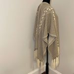 ‎Women’s Knit Shawl. Taupe/Cream OS Tan Photo 2