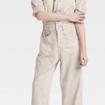 Universal Threads Universal Thread Tan Pantsuit Photo 0