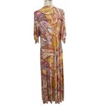 Rachel Pally Caftan Maxi Dress Kimono Sleeve Magnolia Print Size Medium Photo 8