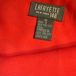 Lafayette 148 Floral Maxi Skirt size 10 L 100% Silk Oranges Red Photo 5