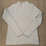 Club Monaco  Cashmere Silk Mock Neck Sweater Gray Cream Large Photo 0