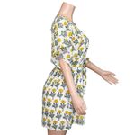 EMERSON FRY Basalie Mini Dress, Big Marigolds White Organic, XS Photo 10