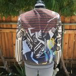 Clover Canyon Jacket Floral Maze Grid Bomber (1) Photo 3