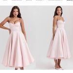 House Of CB  L D-DD 'Mademoiselle' Ballerina‎ Pink Satin Tulle Midi Dress NWOT Photo 6