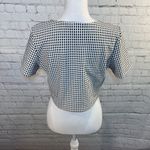 Bar III  T-Shirt Cropped Black & White Checked-XL Photo 2