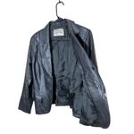 Vera Pelle Women's Black Leather Jacket Made in Italy Two Button Closure Photo 4