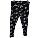 Garage Black and White Leggings With “Oh Sh*t” Graphic All Over Photo 2
