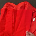 Women’s Full Length Red Chiffon Prom Party Dress Sweetheart Neckline Size 6 NWT Photo 9