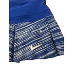 Nike  Women's Golf Skort Blue White Striped Pleated Athletic Activewear Size M Photo 2
