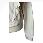 Love Shack Fancy  Sweatshirt Women Small Beige Melanie‎ Ruffle Detail Cropped Boho Photo 5
