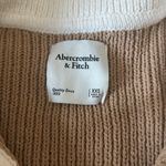 Abercrombie & Fitch A&F Women's Chenille Notch-Neck Polo in Light Brown Photo 4