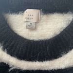 A New Day Women's Sweater. Long Sleeve. Black & White. Fuzzy. Stretch. Size M Photo 7
