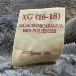 Faded Glory  Gray Fleece Zip Front Sweatshirt Jacket Very Soft XG 16-18 Photo 15