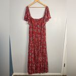 Sachin + Babi Kara maxi dress smock flutter sleeves floral length size 12 Photo 2