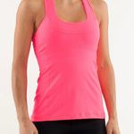 Lululemon Flash Hot Pink Scoop Neck Racerback Workout Athletic Tank Top Photo 0