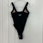 Everlast Vintage Large Black Multicolor Stripe Square Neck Tank Bodysuit Photo 3