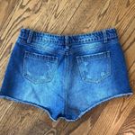 Blu Pepper Vintage floral embroidered denim shorts Photo 1